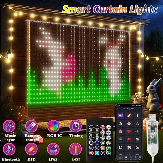 EJVS™  Smart Curtain Lights App Remote Control