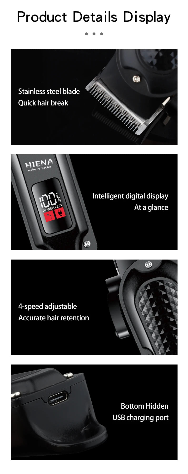 EJVS™  Rechargeable Men's Electric Hair Clipper