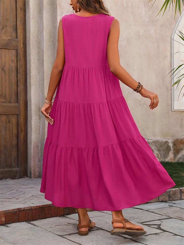EJVS™ Summer Casual Brand Dress Femme