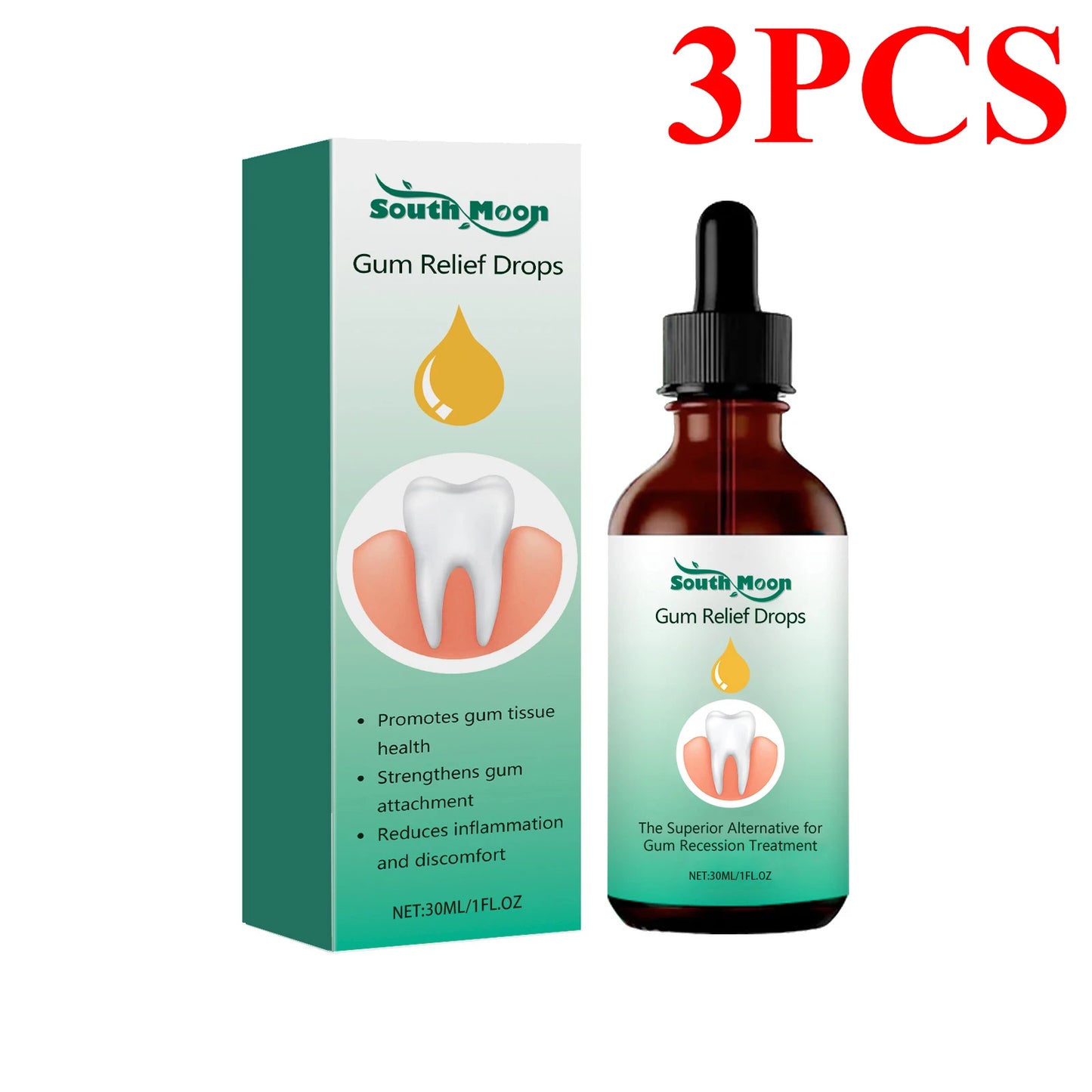 EJVS™  Gum Repair Drops Relieve Receding Gingival Gum - Oral Periodontal Hygiene