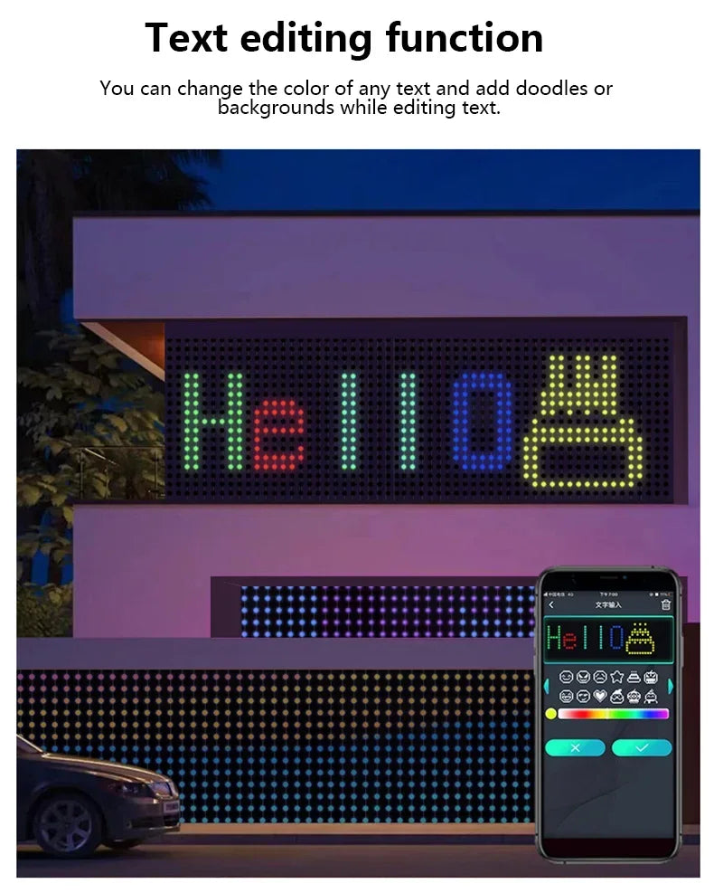 EJVS™  Dynamic DIY Bedroom Window Lights Decor APP Remote Control Music Sync