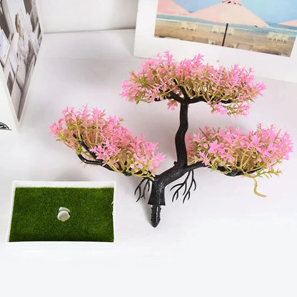 EJVS™ Artificial Bonsai Plant – Small Potted Tree