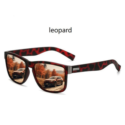 EJVS™  Fashion Vintage Eyewear ﻿Pattern Square  Sunglasses Men Women Fishing Driving Man Luxury Brand Designer Sun Glasses