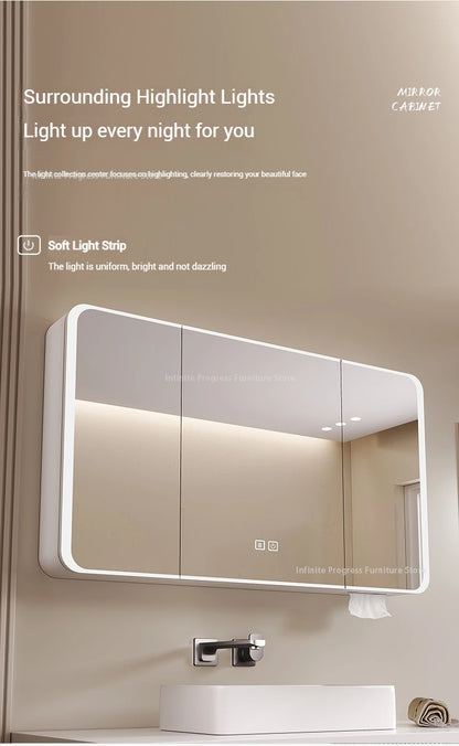 EJVS™ Arc Smart Bathroom Mirror Cabinet