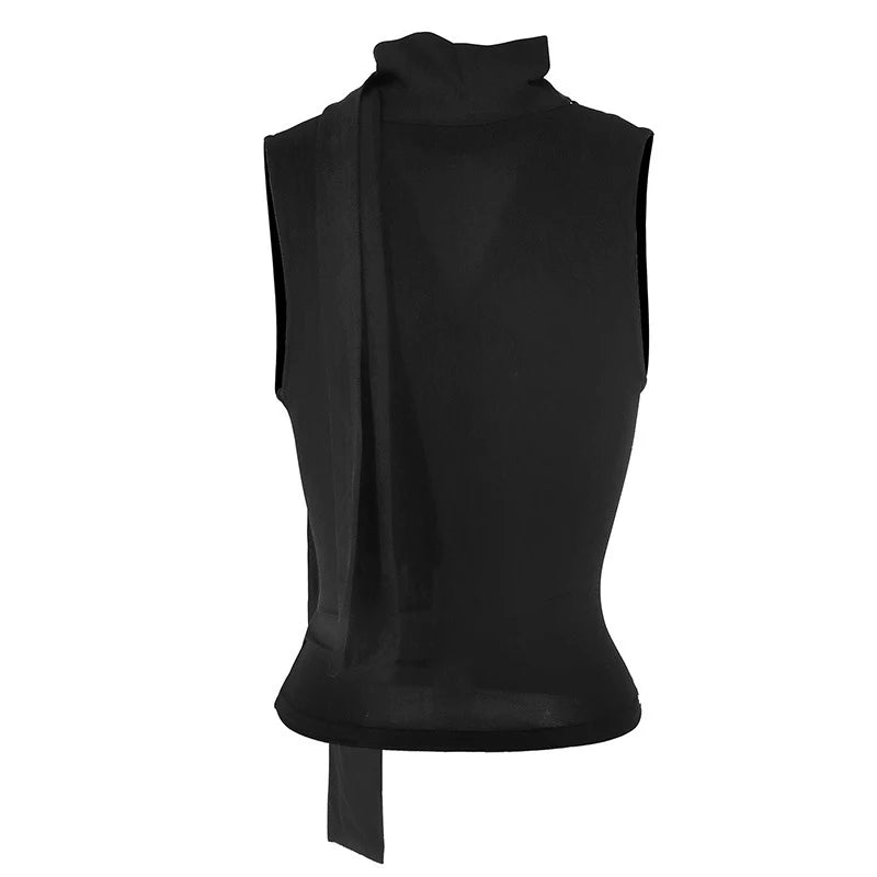 EJVS™  Women Sexy Sleeveless V-Neck Lady Top Fashion Bandage
