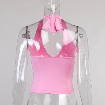 EJVS™  Sexy Off-Shoulder Sleeveless Crop Top