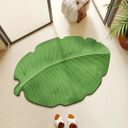 EJVS™ Leaf Diatomite Shower Rug