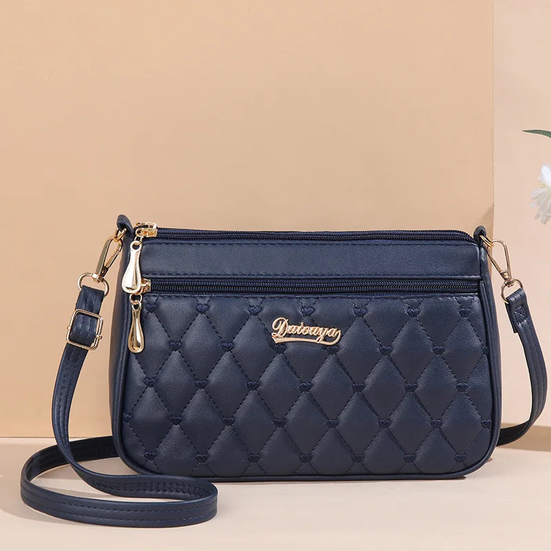 EJVS™  Embroidery Messenger Leather Handbags Bags