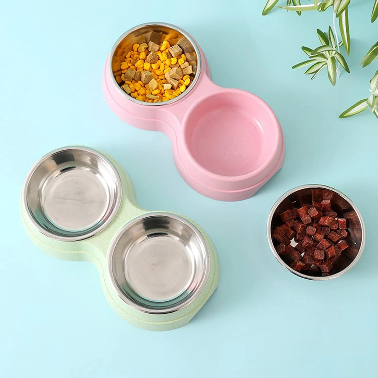 EJVS™  Stainless Steel Double Pet Bowls