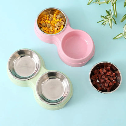 EJVS™  Stainless Steel Double Pet Bowls
