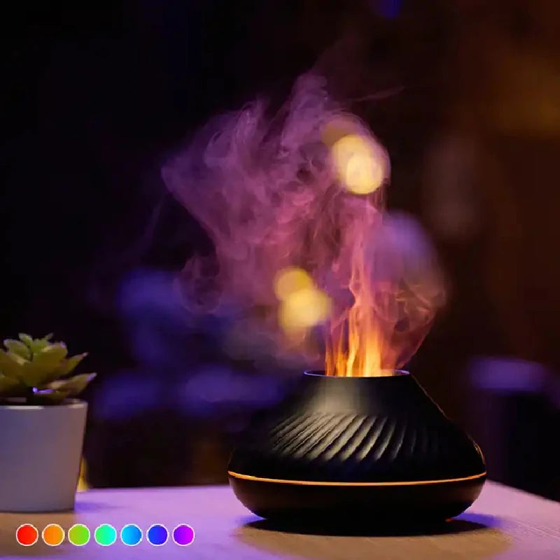 EJVS™ Flame Aroma Diffuser 7-Color LED