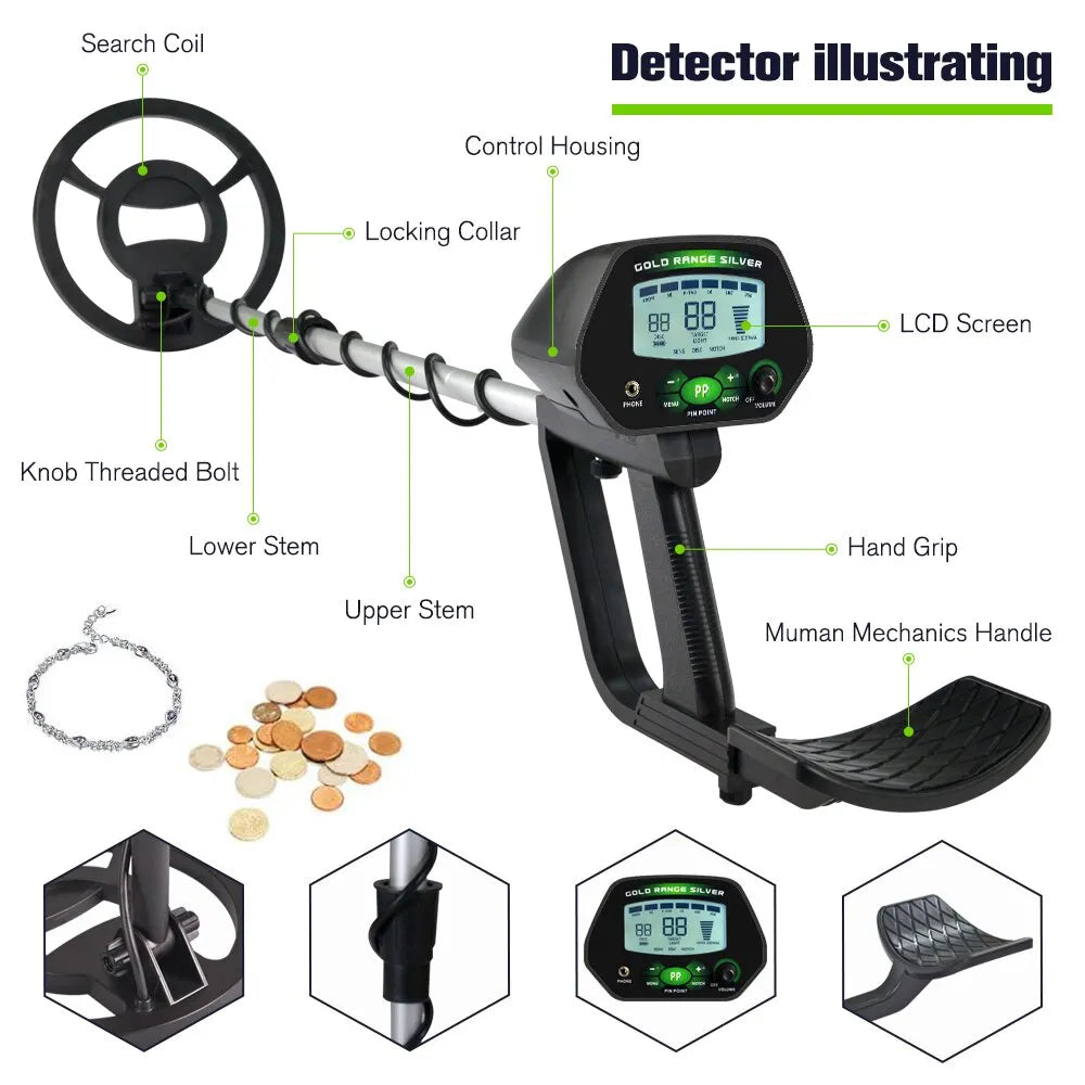 EJVS™  MD-4090 Professional Metal Finder