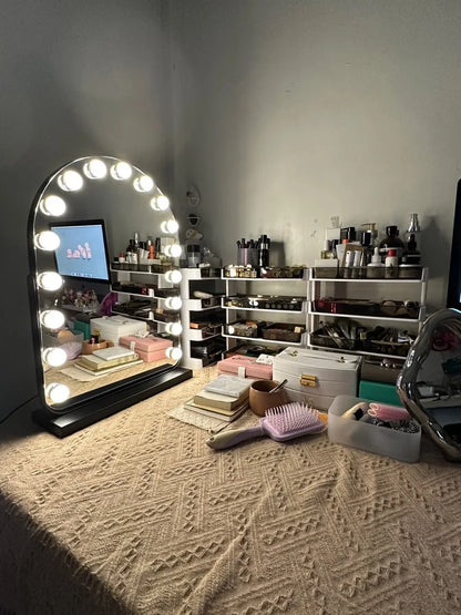 EJVS™ Arched LED Makeup Mirror – 10x Magnification