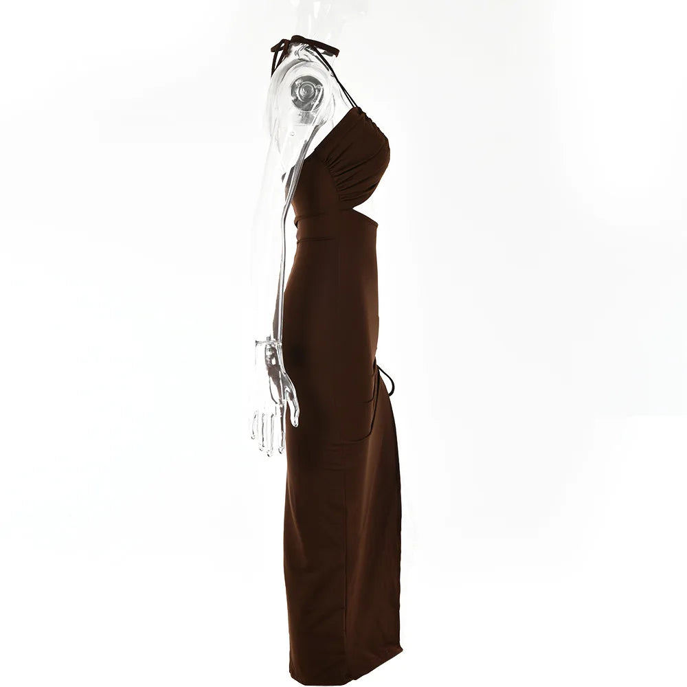 EJVS™  Backless Dresses Slim Dress Bodycon Vestidos Elegantes