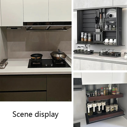 EJVS™ Smart Kitchen Electric Vertical Lifting Platform Hardware Hanging Cabinet Basket