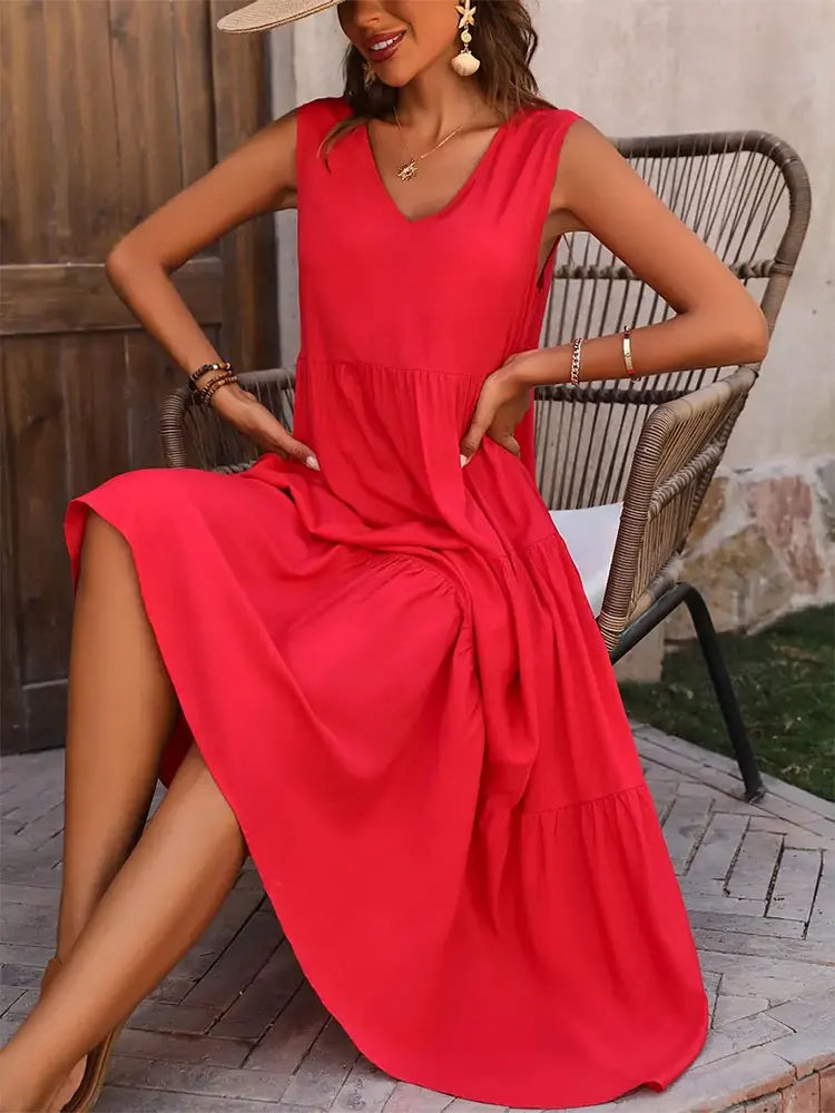 EJVS™ Summer Casual Brand Dress Femme