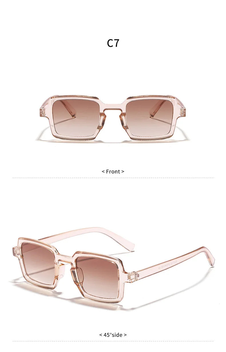 EJVS™  Vintage Square Sunglasses For Women Men Rectangle Sun Glasses Female Oval Eyewear Sunglasses for Male Female Eyeglasses