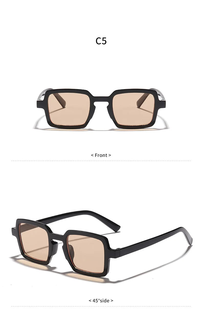 EJVS™  Vintage Square Sunglasses For Women Men Rectangle Sun Glasses Female Oval Eyewear Sunglasses for Male Female Eyeglasses