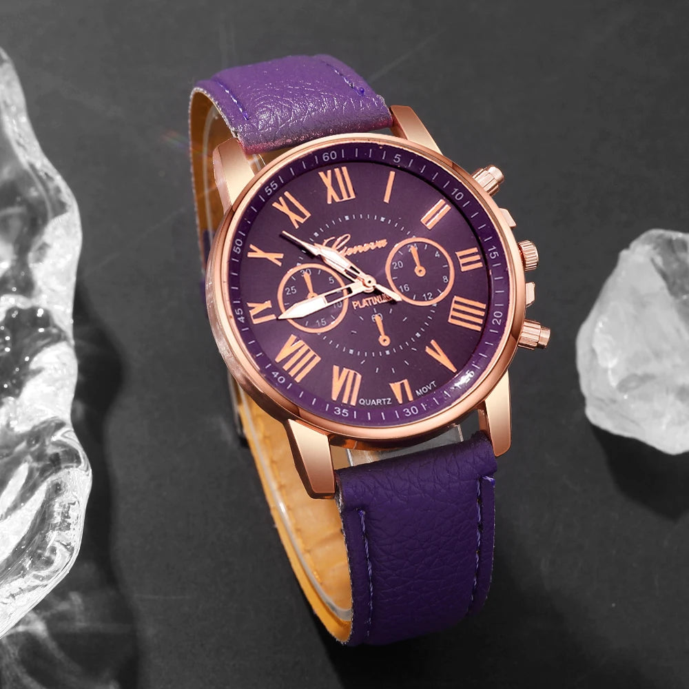 EJVS™  Women Quartz Watch + Bracelet Set for Birthdays & Mother's Day