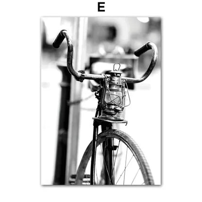 EJVS™ Vintage Europe Camera & Car Canvas Wall Art