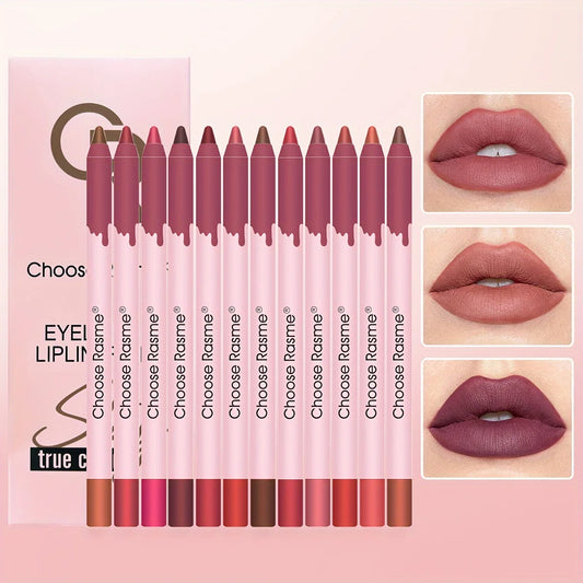 EJVS™  12 Color Sexy Rose Lipstick