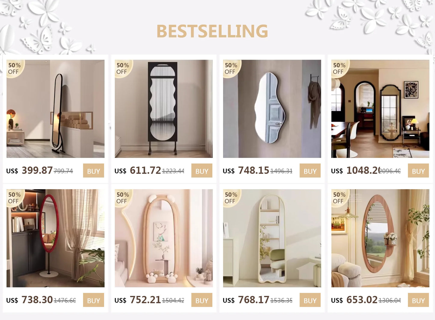EJVS™ Irregular Wall Mirror Living Room Decoration