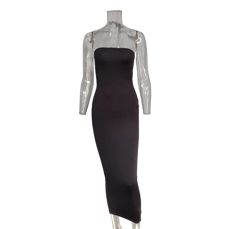 EJVS™  Sleeveless Long Beach Dress