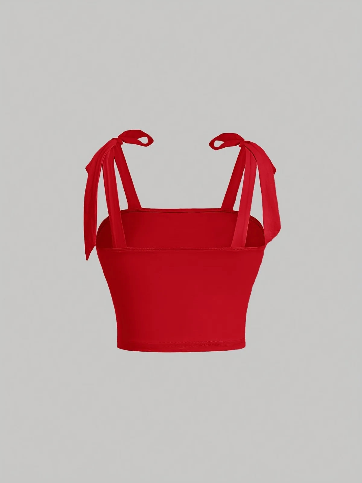 EJVS™ Tie Shoulder Ruched Crop Top