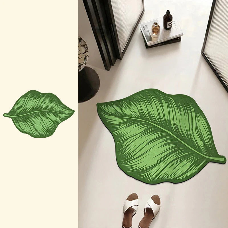 EJVS™ Leaf Diatomite Shower Rug