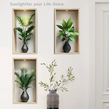 EJVS™ Green Plant Wall Stickers