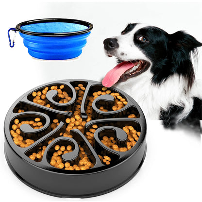 EJVS™  Pet Non Slip Anti-Gulping Slower Food Feeding Dishes