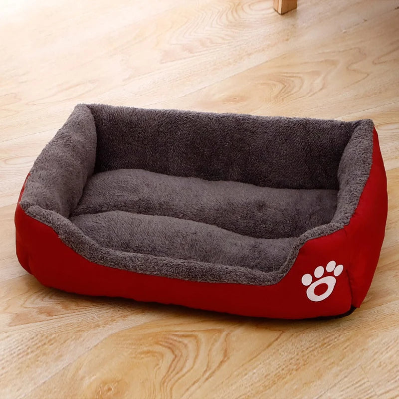 EJVS™  Black Dog Bed Plush Sleeping Bed for Large, Medium and Small Dogs, Non-Slip and Bite-Resistant Pet Sleeping Mat