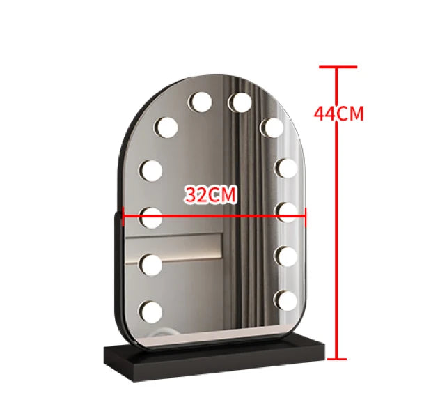 EJVS™ Arched LED Makeup Mirror – 10x Magnification