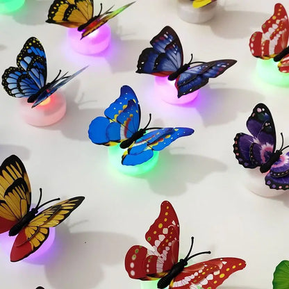 EJVS™ 3D Butterfly Night Light Wall Stickers