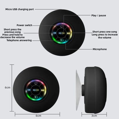 EJVS™  Mini Bluetooth Waterproof Wireless Shower - RGB Lights