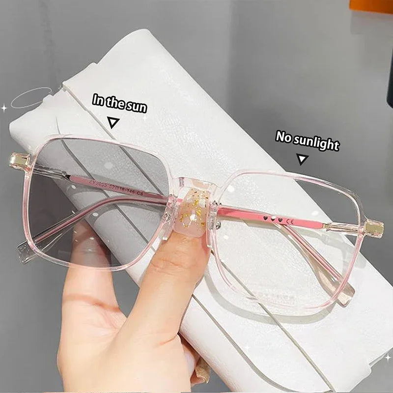 EJVS™  Photochromic Anti Radiation Glasses Metal Eyeglass For Women & Men