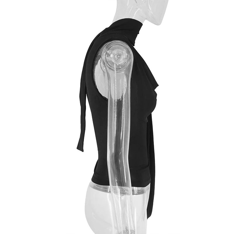 EJVS™  Women Sexy Sleeveless V-Neck Lady Top Fashion Bandage