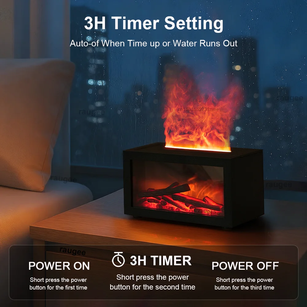 EJVS™ Flame Aroma Humidifier Essential Oil