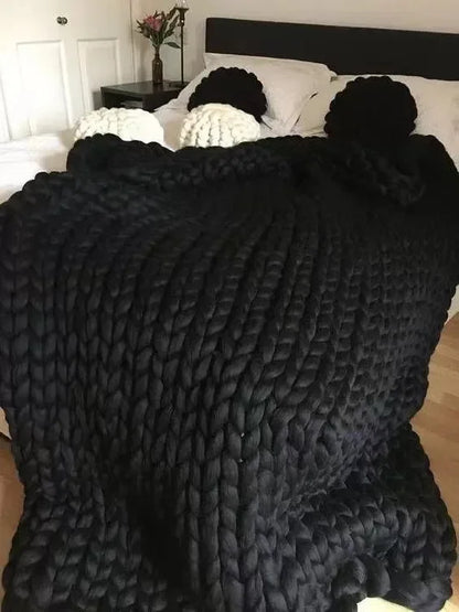 EJVS™ Handmade Chunky Knit Weighted Blanket