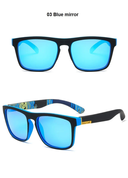 EJVS™  Fashion Square Vintage Polarized Sunglasses Men Women Retro Driving Fishing Luxury Brand Designer Sun Glasses UV400 Eyewear