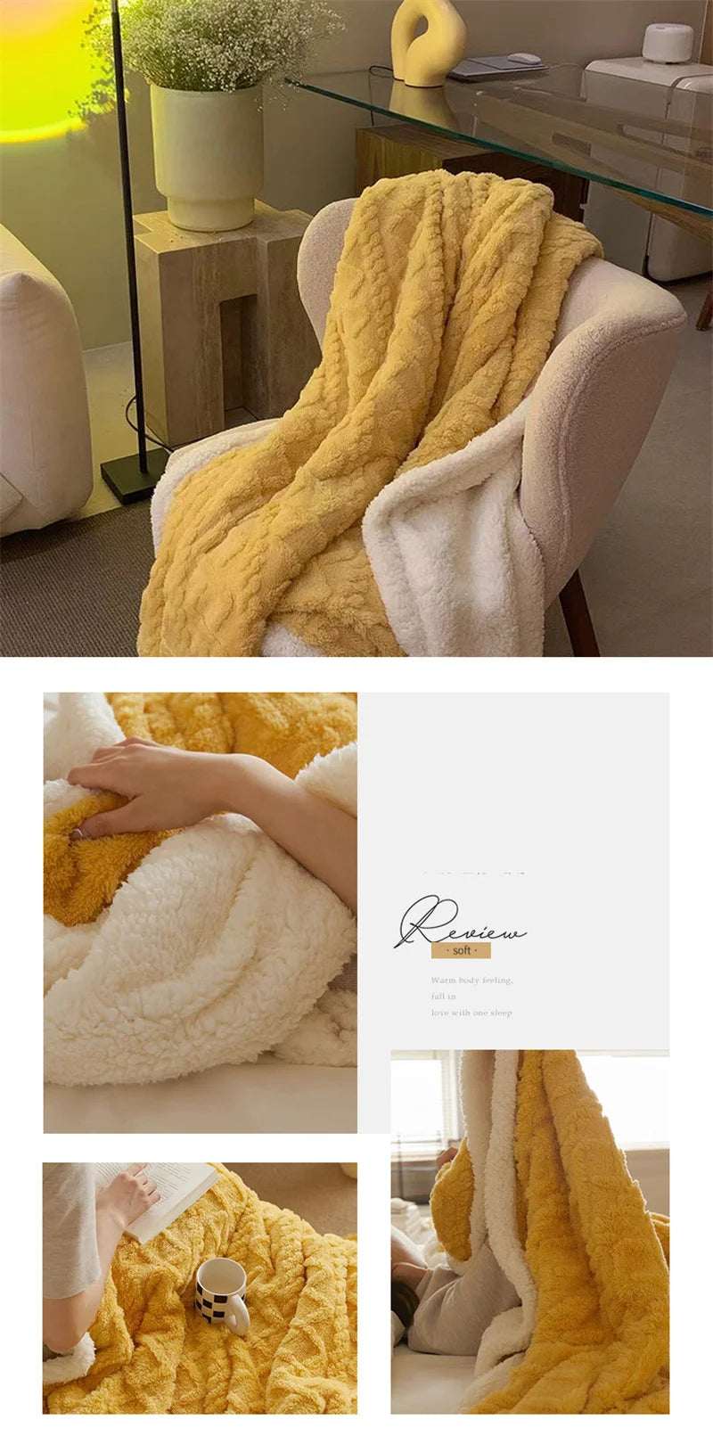 EJVS™ Super Soft Cozy Throw Blanket