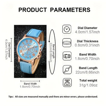 EJVS™  5pcs Women's Quartz Watch Set