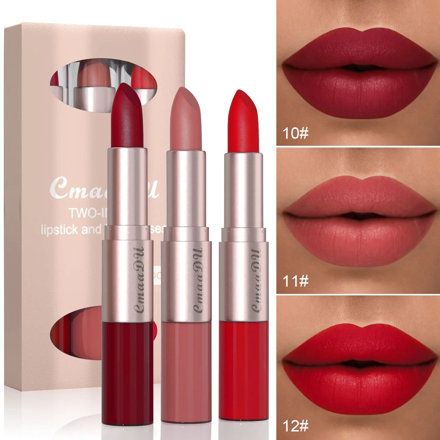 EJVS™ 3 Color Gloss Waterproof Lipstick
