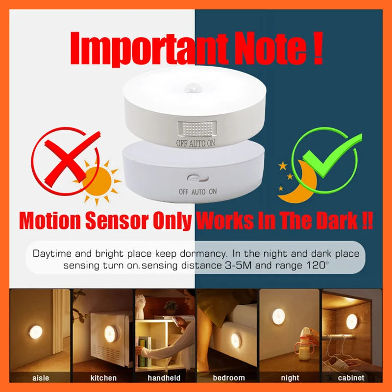 EJVS™ Motion Sensor Rechargeable LED Light