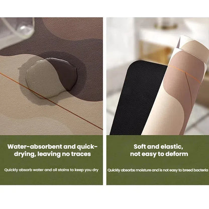 EJVS™ Leaf Diatomite Shower Rug