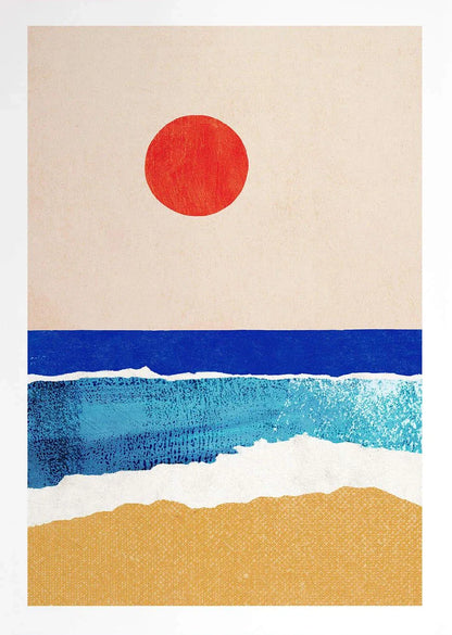 EJVS™ Summer Beach Canvas Wall Art