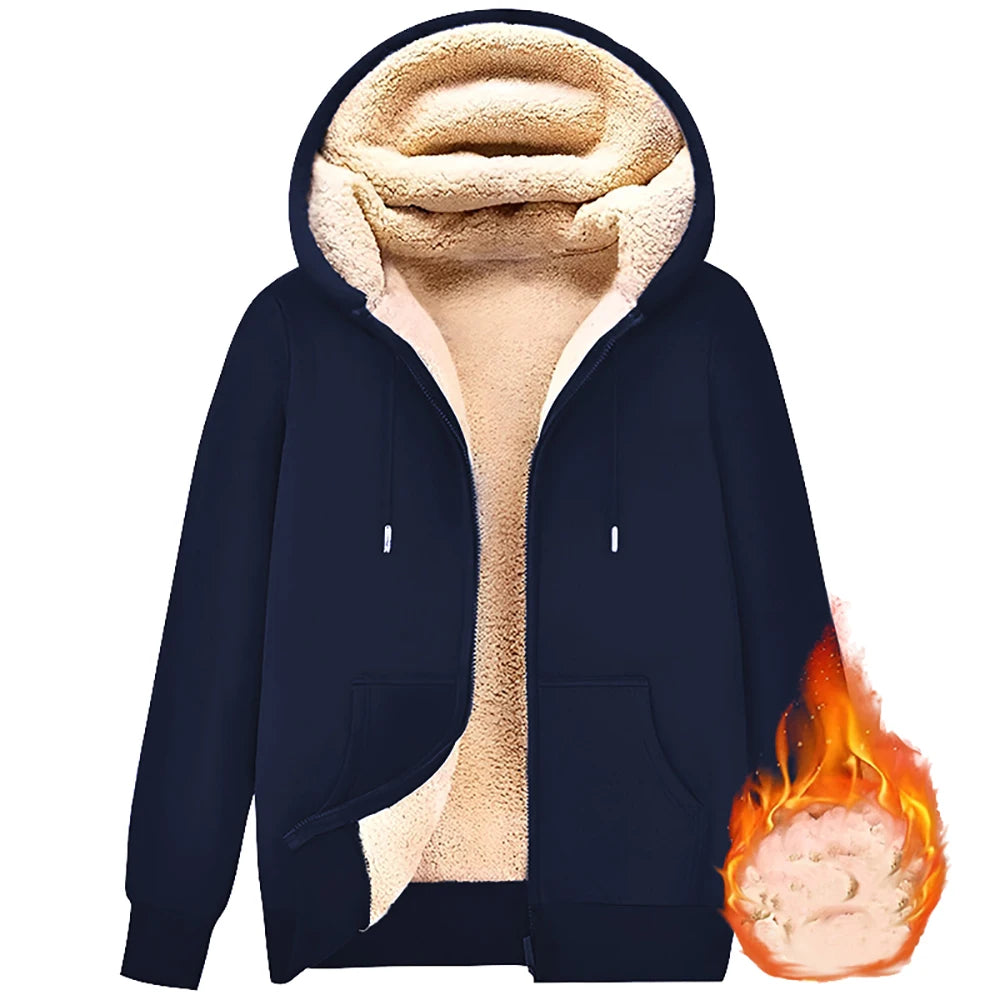EJVS™  Trendy Warm Zipper Lamb Wool Jacket