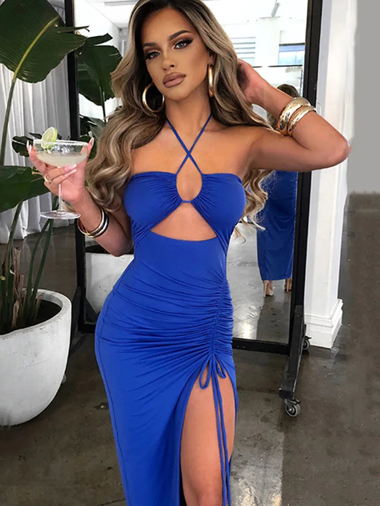 EJVS™  Backless Dresses Slim Dress Bodycon Vestidos Elegantes