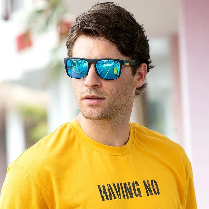 EJVS™  Fashion Square Vintage Polarized Sunglasses Men Women Retro Driving Fishing Luxury Brand Designer Sun Glasses UV400 Eyewear