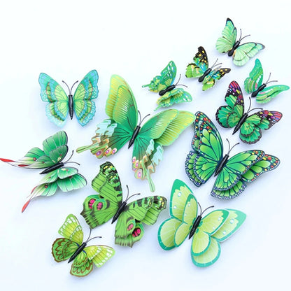 EJVS™  12Pcs 3D Colorful Butterfly Wall Stickers